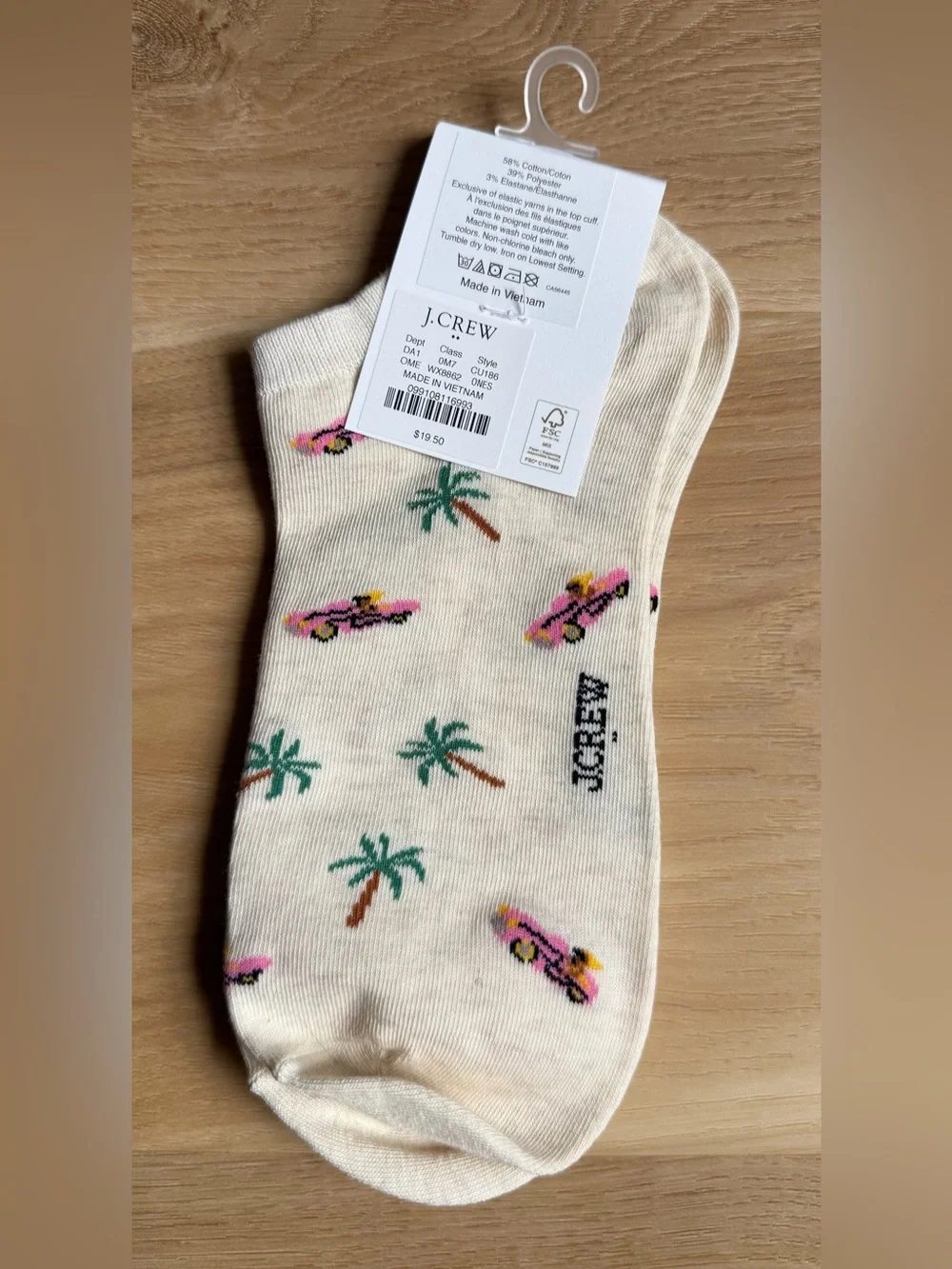 J. Crew Women’s Jaguar ankle socks  - CU186 - One Size - NWT